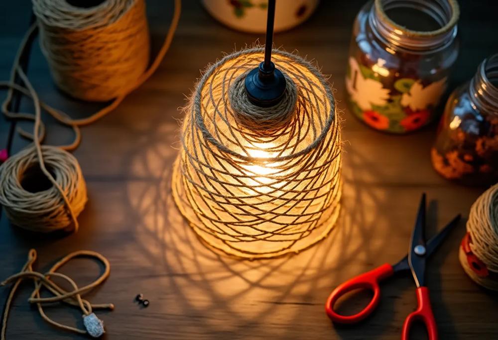 Jak zrobić lampę ze sznurka jutowego – krok po kroku do wyjątkowego projektu DIY